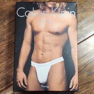 Calvin Klein White Thong Vintage 2002
